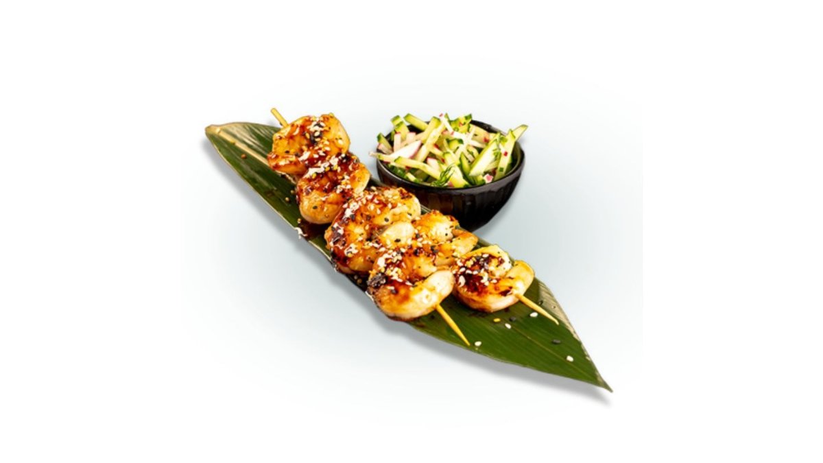 Креветки якитори